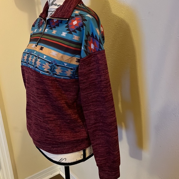 Indian Print Sweatshirt - Picture 3 of 5